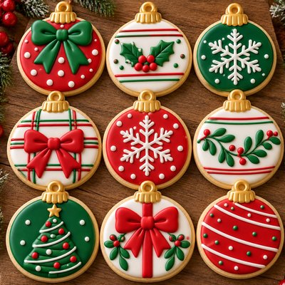 Christmas Ornaments Celebration cookie, your design