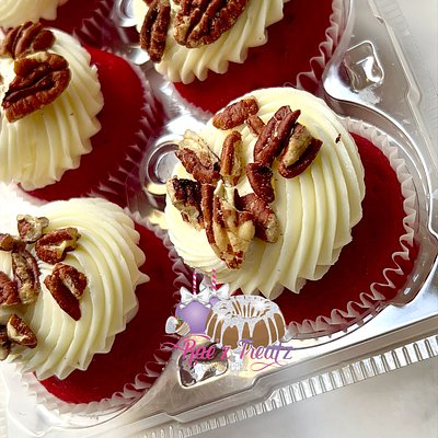 Red Velvet Cupcakes (With Pecans)