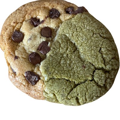 Matcha Chocolate Chip Split Cookie