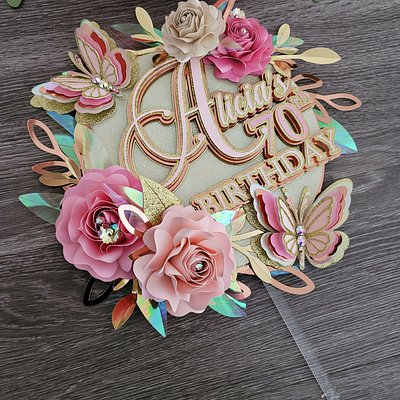 3D Cardstock Toppers