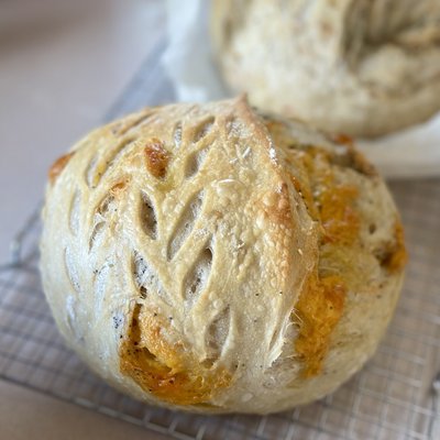 Everything but the bagel & Cheddar Sourdough 
