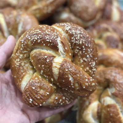 Single Sourdough Pretzel