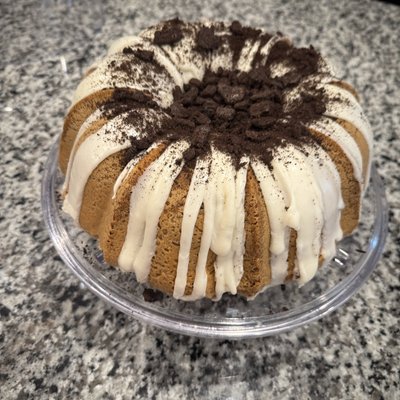 Oreo Cream Cheese Pound Cake—Bundt 10’ Inch