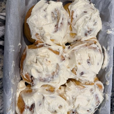 Sourdough Pumpkin Cinnamon Rolls With Or Without Pecans 