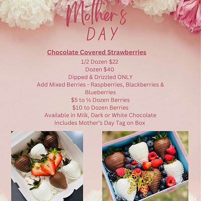 Mothers Day Chocolate Covered Strawberries 