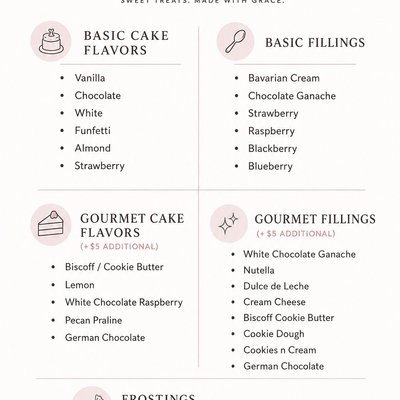 Cake Flavors/Fillings