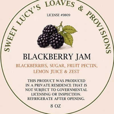 Blackberry Jam 8oz