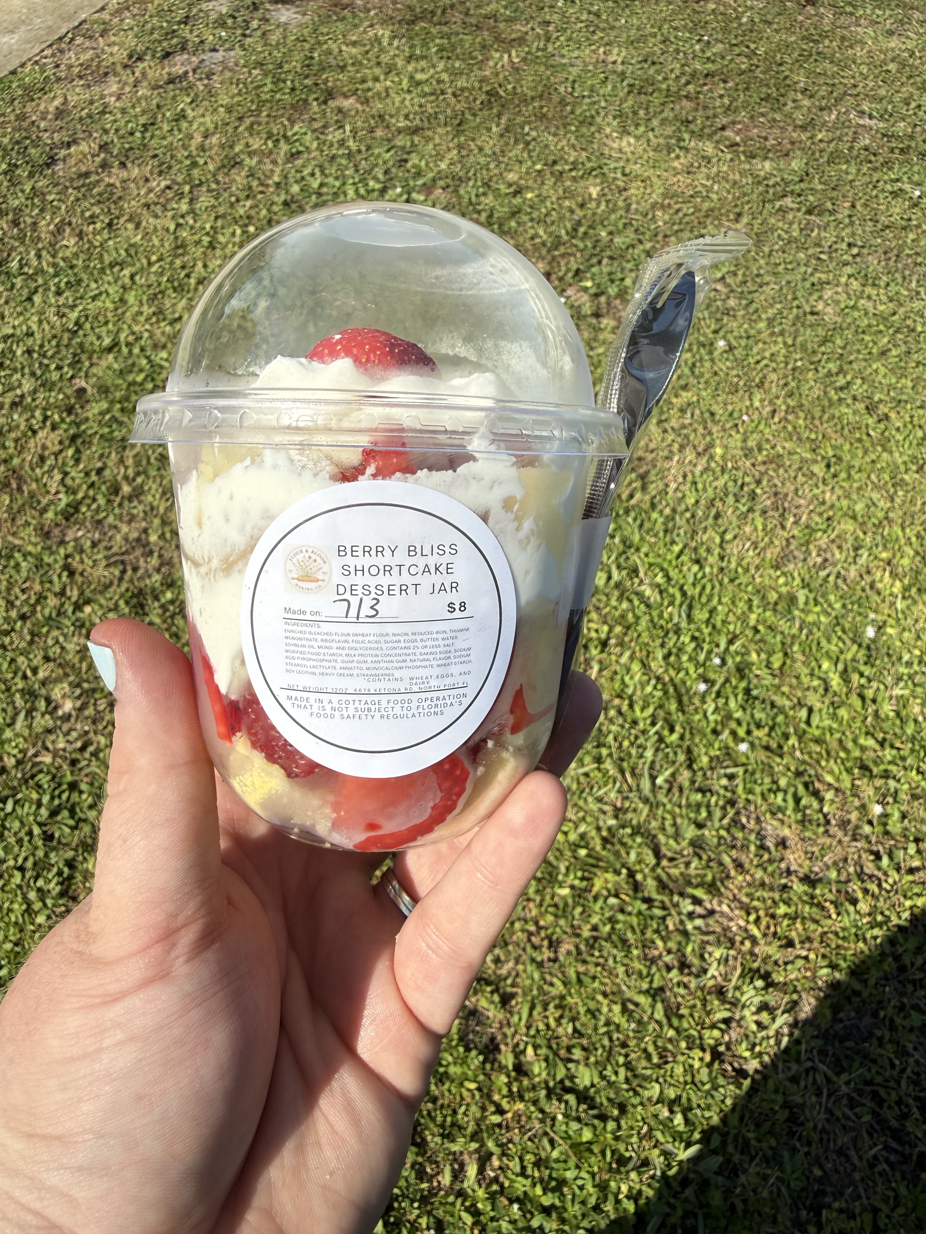 Strawberry Shortcake Dessert Jar