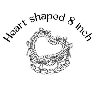 Heart Cake 8 Inch