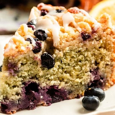 Lemon Blueberry Coffee Cake 9 Inch Round 