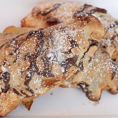 Nutella Almond Croissant Freshly Baked 