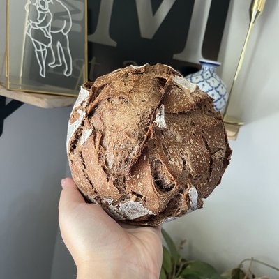Whole Double Chocolate Sourdough Loaf