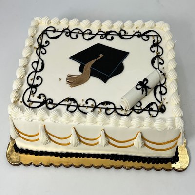 Graduation Square Cake