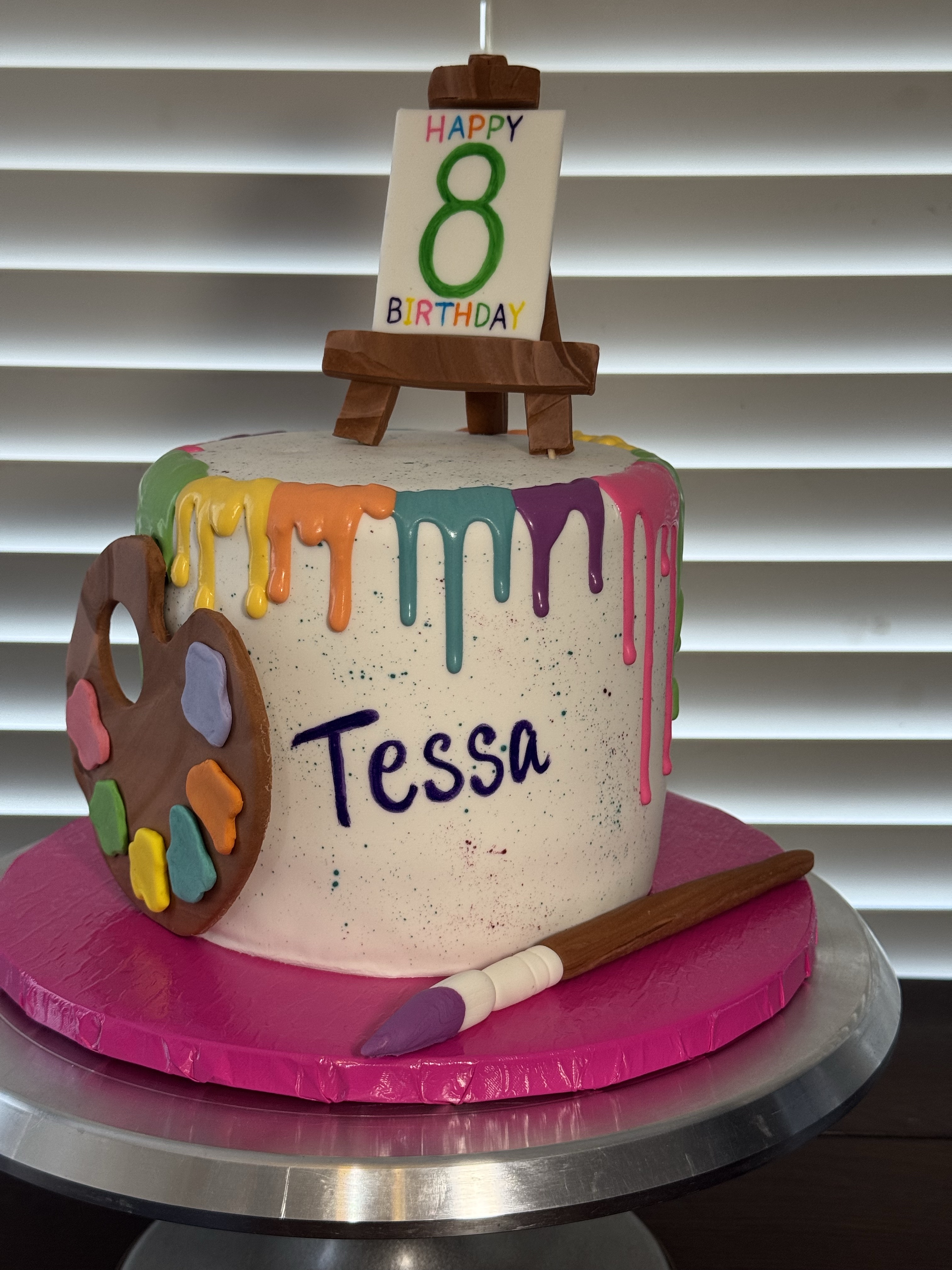 1 Tier Fondant Cake