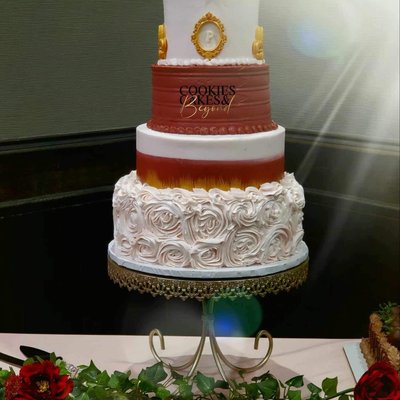 Wedding Cake 4Tiers+