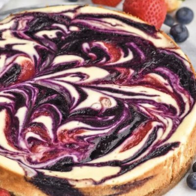 9" Mixed Berry Swirl Cheesecake