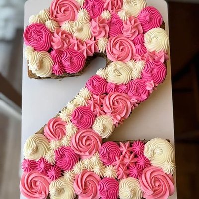 1 tier number cake