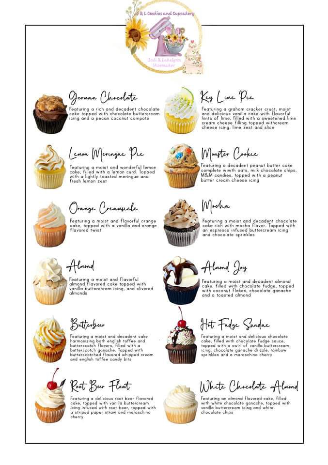 Gourmet Cupcakes- See Item Description