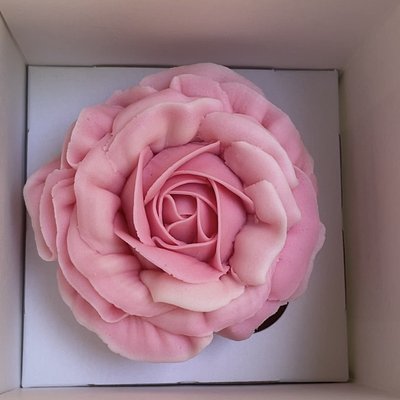 Frilly Rose - Single Boxed Cupcake 