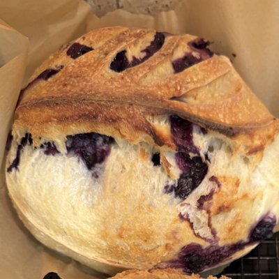 Half Blueberry Lemon Sourdough Loaf