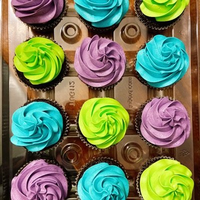 Cupcakes - 1 Dozen Per Flavor, Custom Decoration Rate Not Included