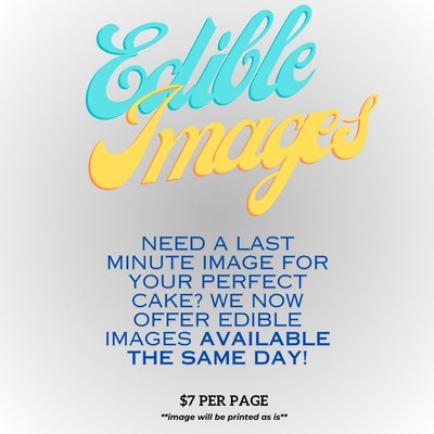 8.5"×11" Edible Image