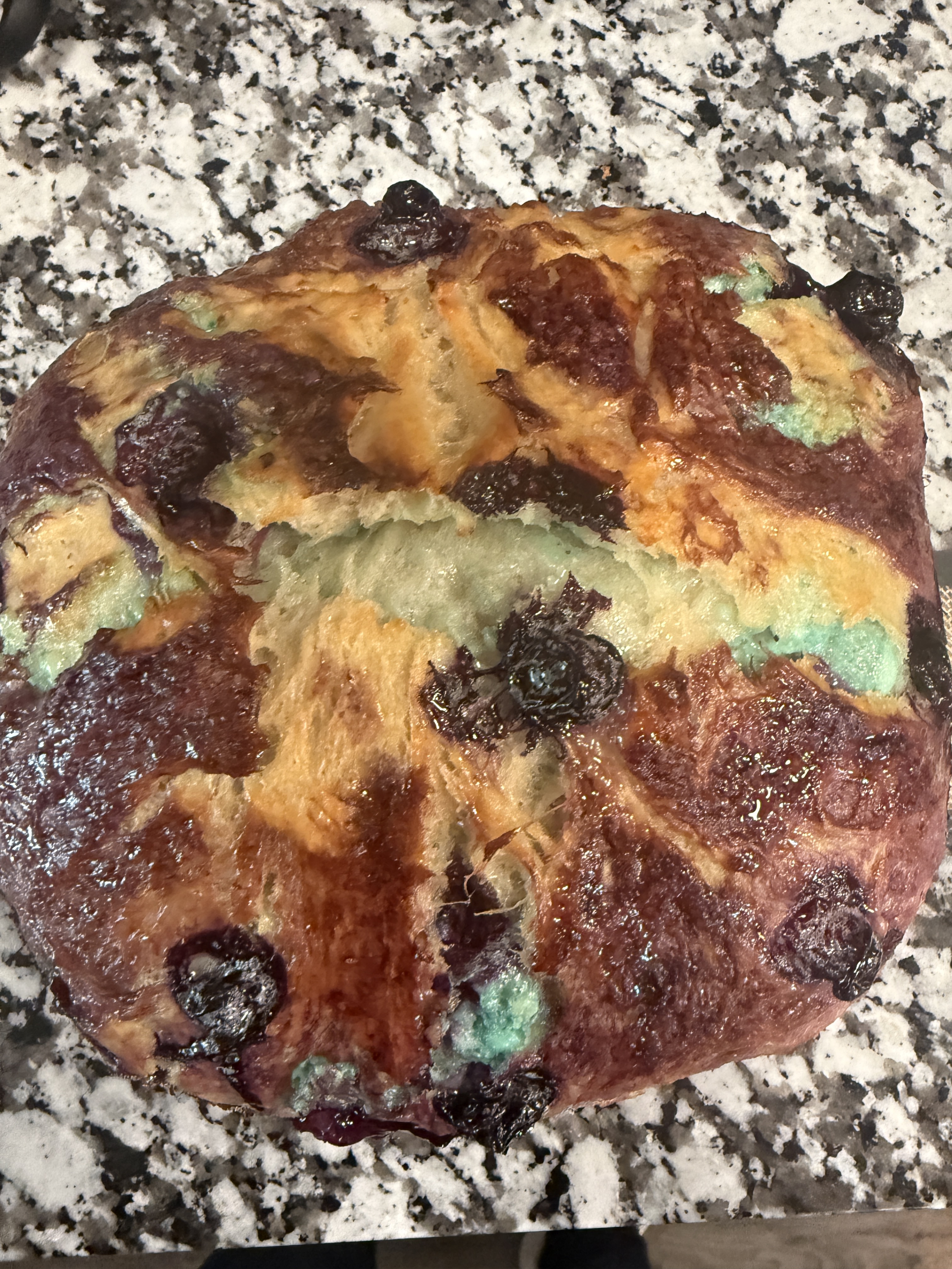 Sourdough Lemon Blueberry w/Lemon Curd Cream Cheese