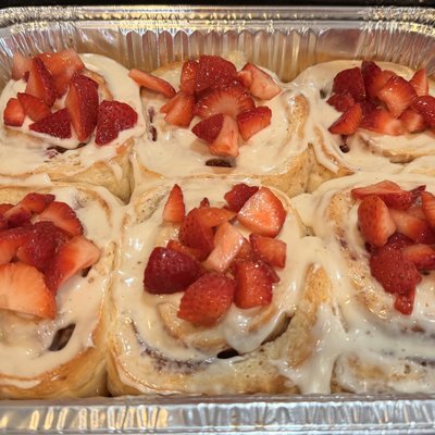 1 Dozen Strawberry Cinnamon Rolls