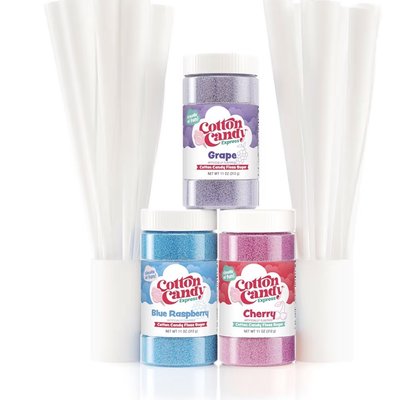 Cotton Candy Sugar Floss And Cones
