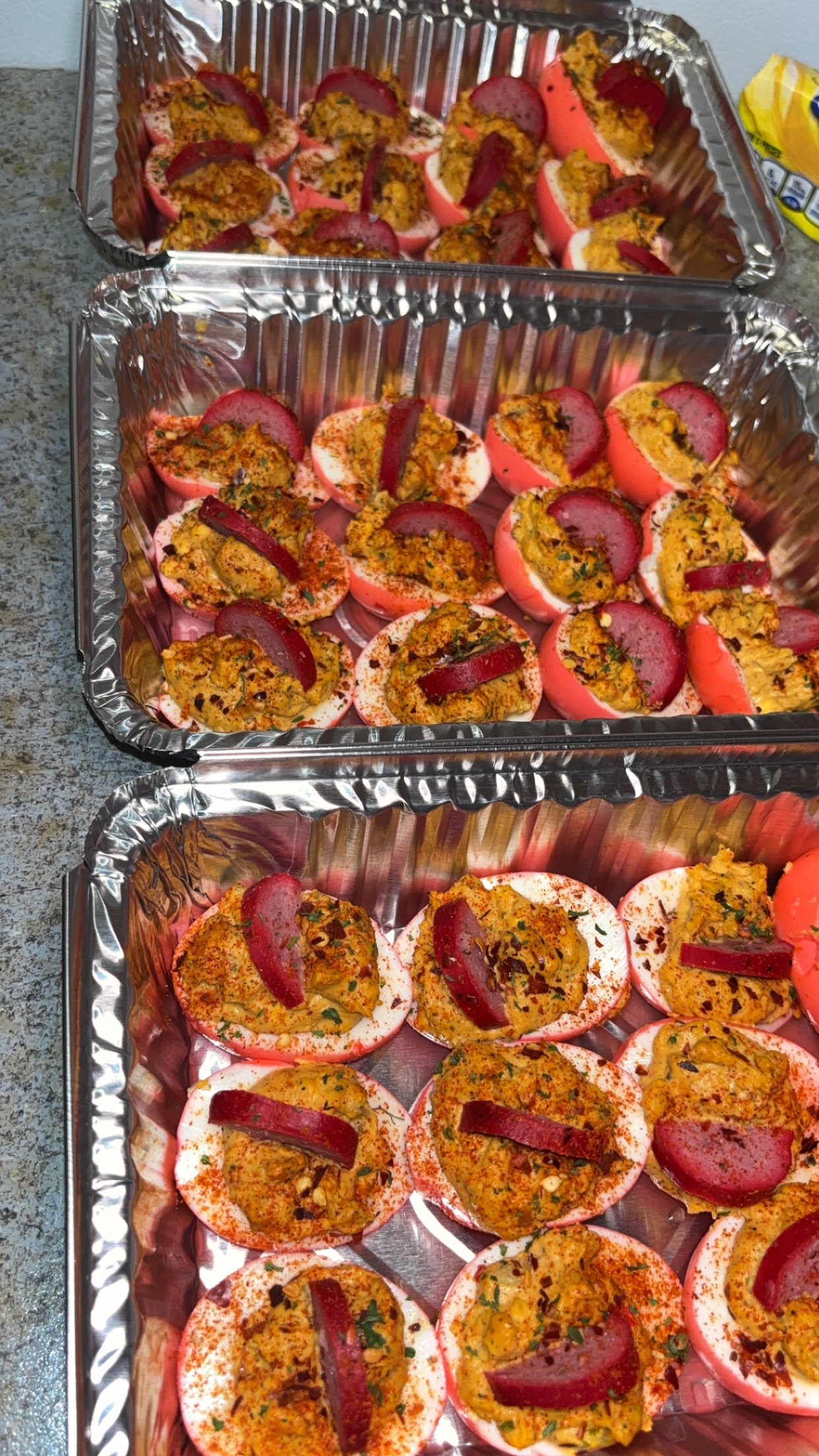 “Spicy Bowl” Deviled Eggs