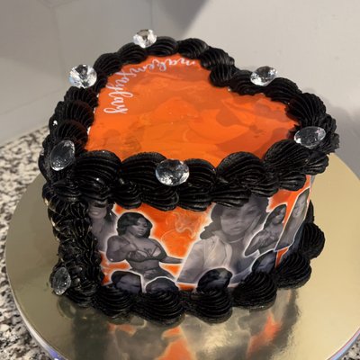 Custom 2 Layer Heart Cake