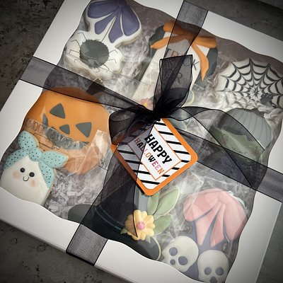 9 Pack Assorted Halloween Sugar Cookies