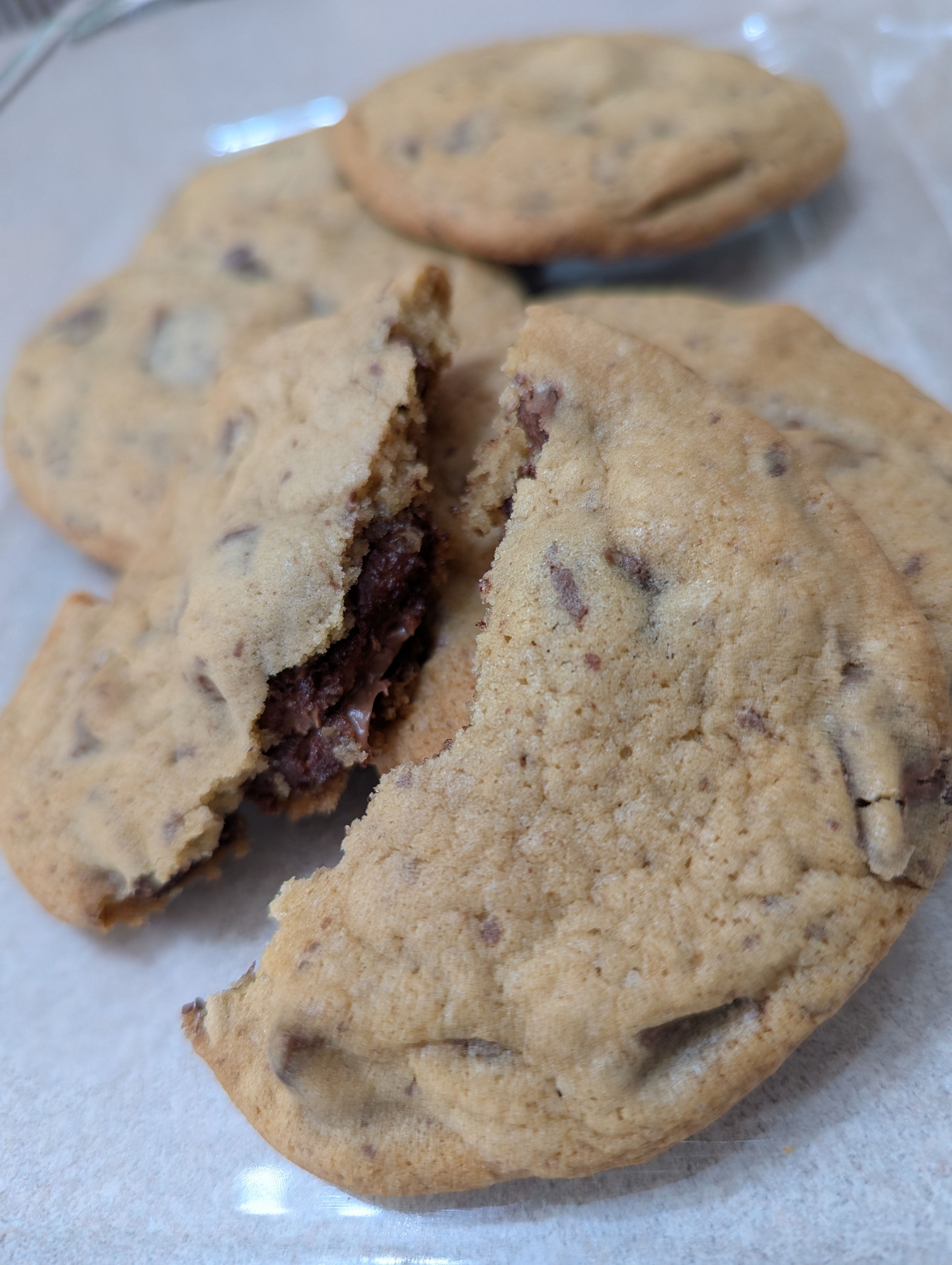 Hazelnut Cream Chocolate Chunk Cookies Bakers Half Dozen  - 7 Count 