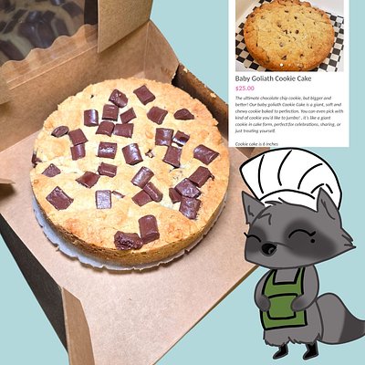 Baby Goliath Cookie Cake 