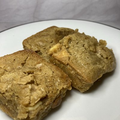 White Chocolate Blondie Bites
