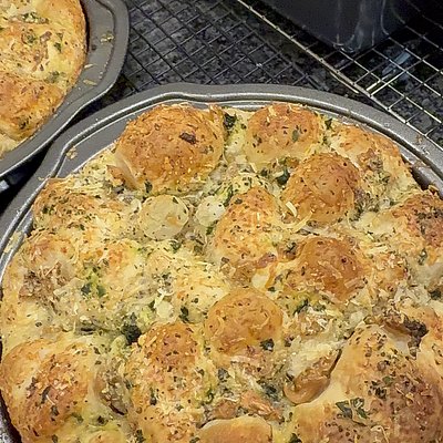 Roasted Garlic, Italian Herbs, Parmesan Cheese Focaccia