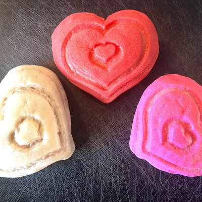 Double Heart Stamped Hearts