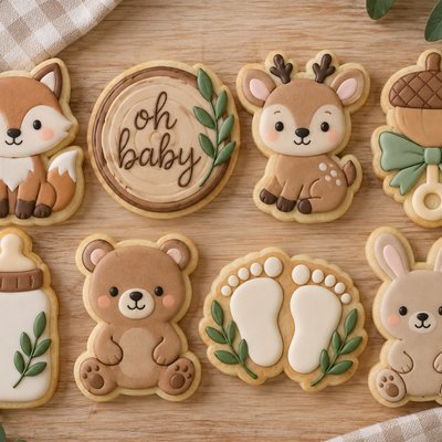 Animal Force, Baby Shower Cookie Set