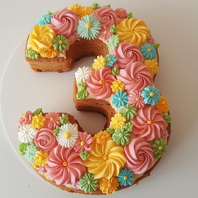 Number Cookie Cake