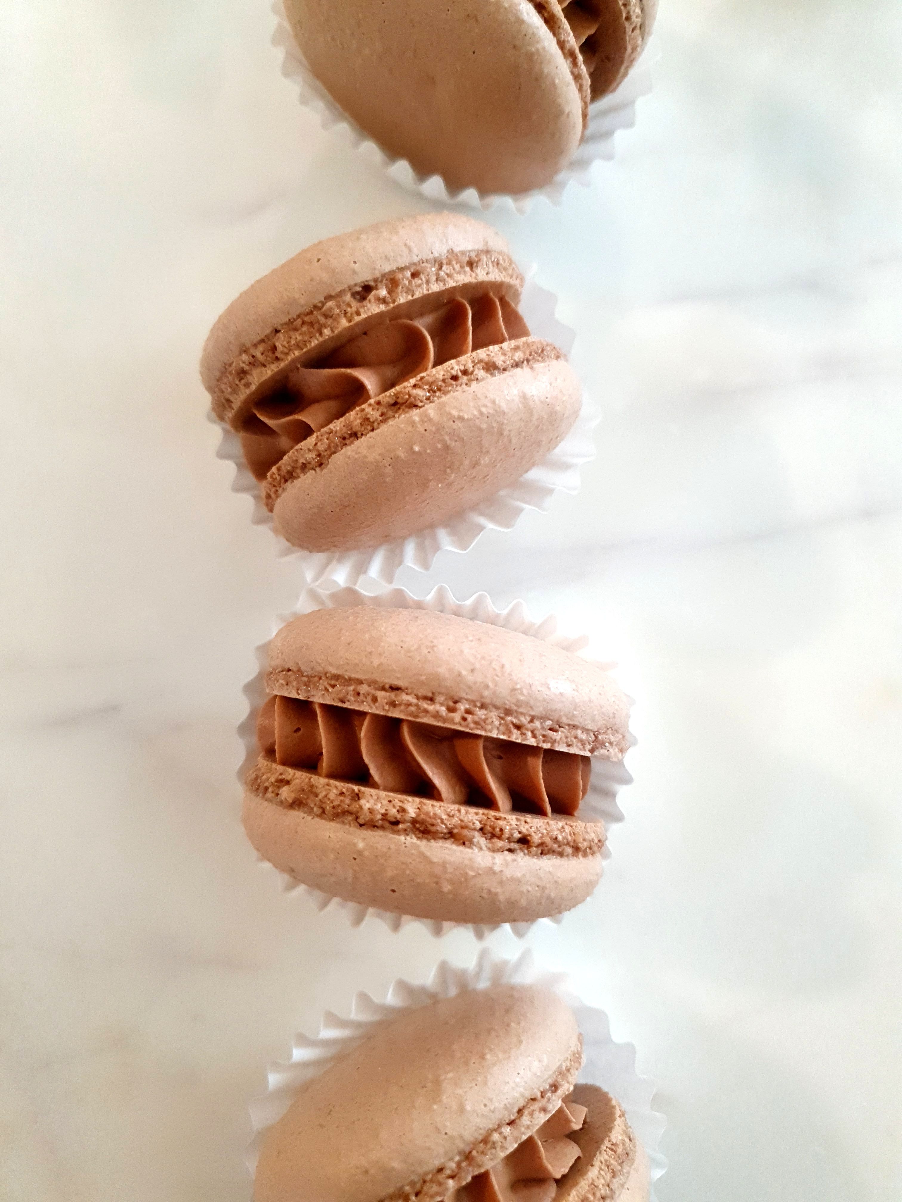 Chocolate Macarons 8 Pc
