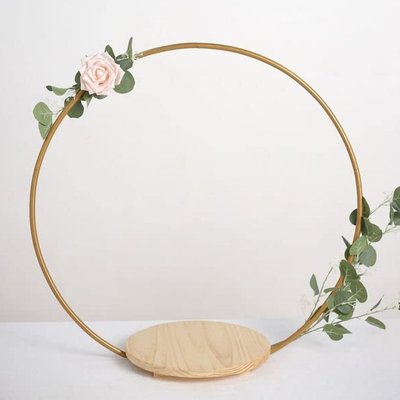 17.5" Gold Cake Ring Stand *Rental*