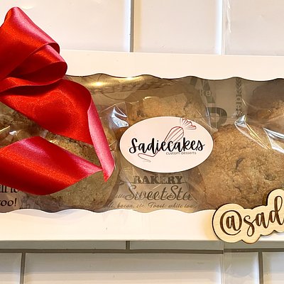 Almond Flour Chocolate Chip Cookies 2oz (Box Of 7)(Keto/Gluten-Free/Diabetic Friendly)