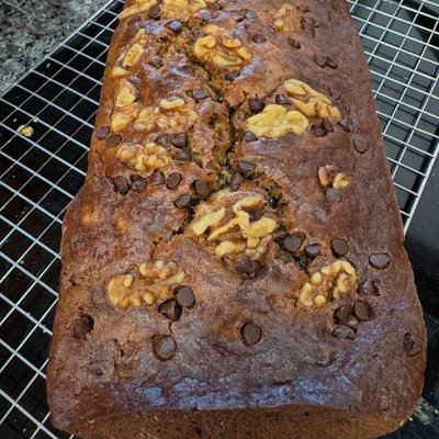 Chocolate Chip Banana Nut Bread