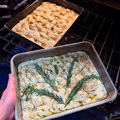 Garlic Confit And Rosemary Focaccia