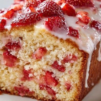 Glazed Strawberry Bread 