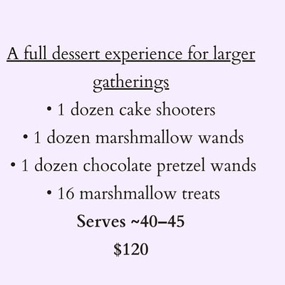 The Full Dessert Experience 