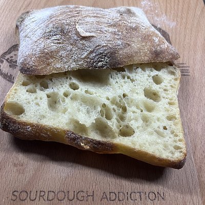Sourdough Ciabatta Sandwich Buns 