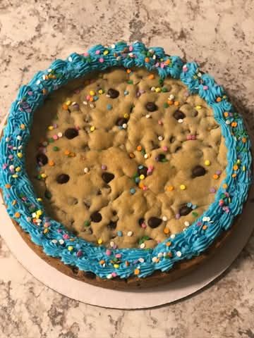 Chocolate Chip Cookie Cake-12" (Single Layer)