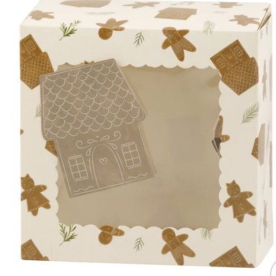 2025 Holiday Cookies/Treats - SMALL BOX/Gingerbread 6x6x2