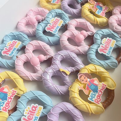 Chocolate Covered Pretzel Twists- 1 Doz